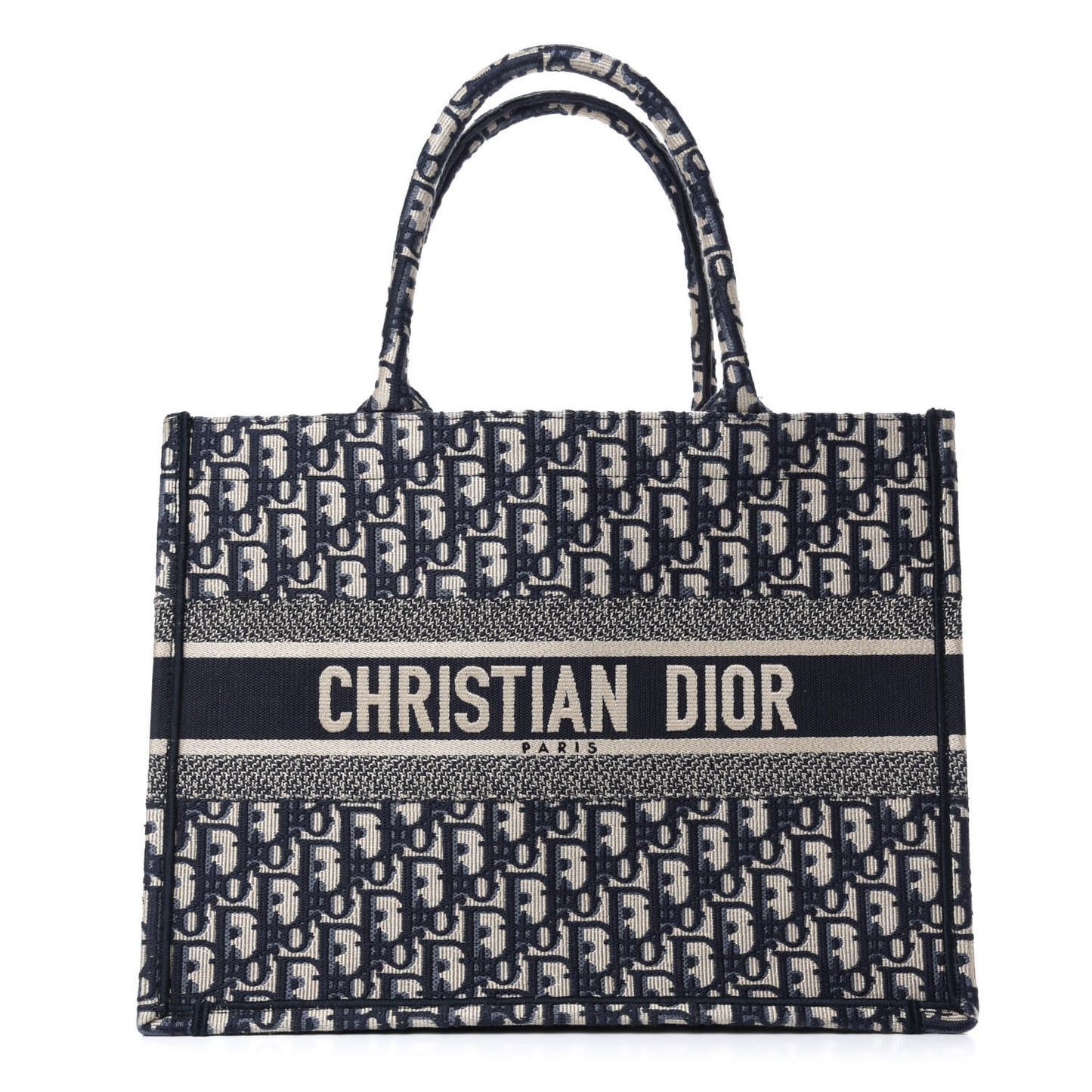 Oblique Medium Book Tote Blue Multicolor
