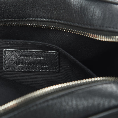 Saint Laurent Lambskin Monogram Small Lou Camera Bag Black 7 of 12