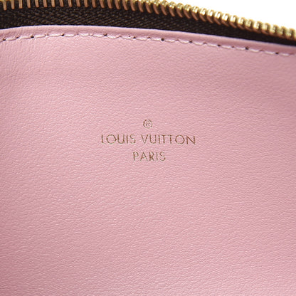 Louis Vuitton Monogram Felicie Chain Wallet Zippered Insert Rose Ballerine 6 of 6