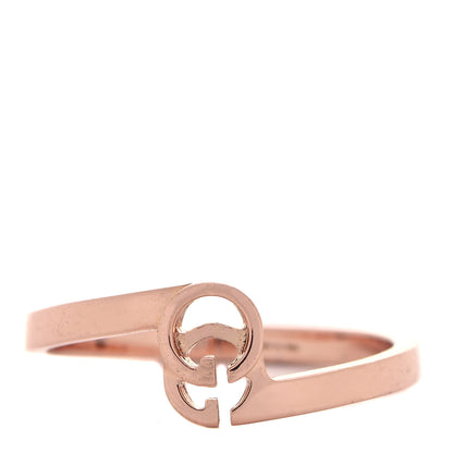 Gucci 18K Rose Gold GG Running Stacking Ring 52 6 1 of 5