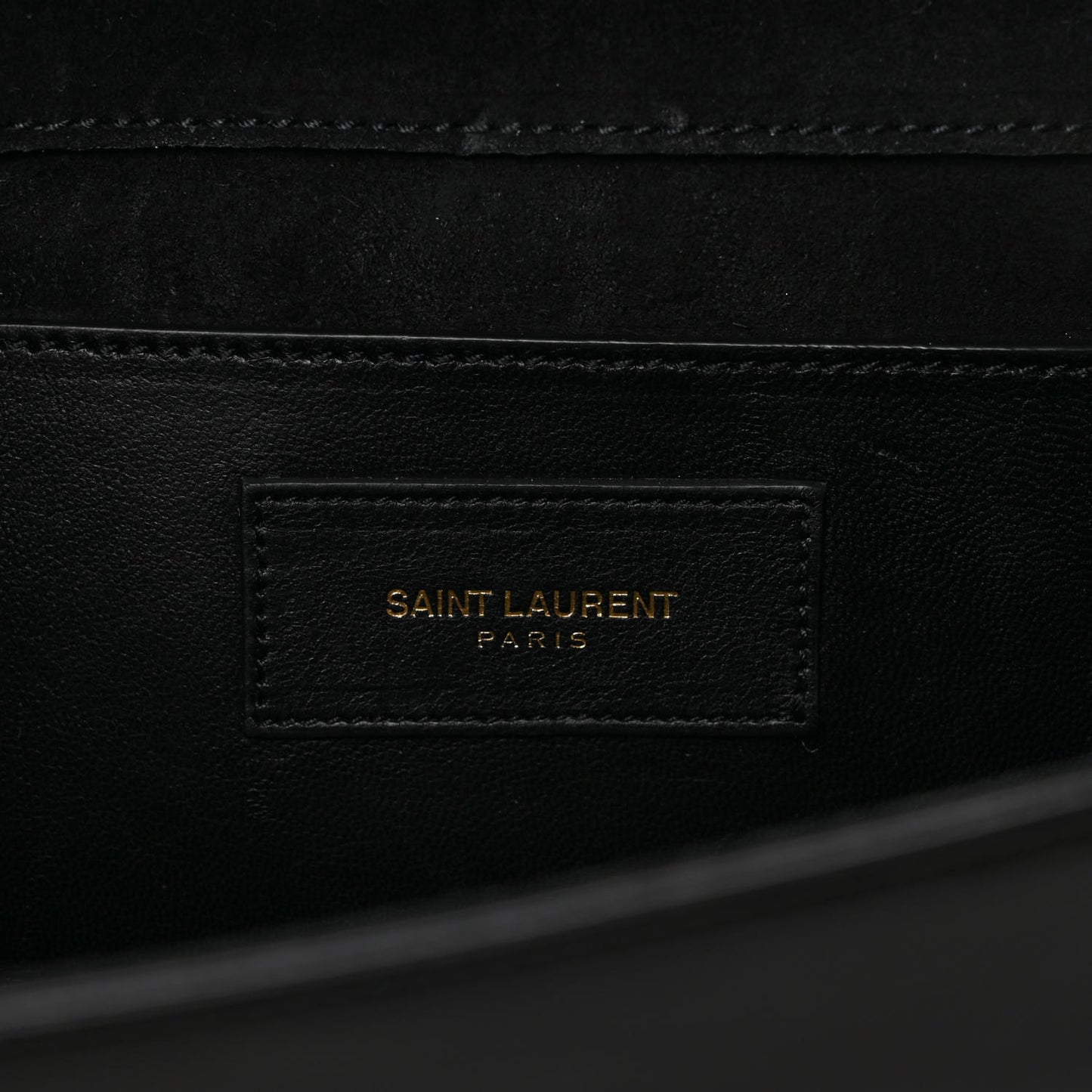 Patent Cassandre Tassel Clutch Black