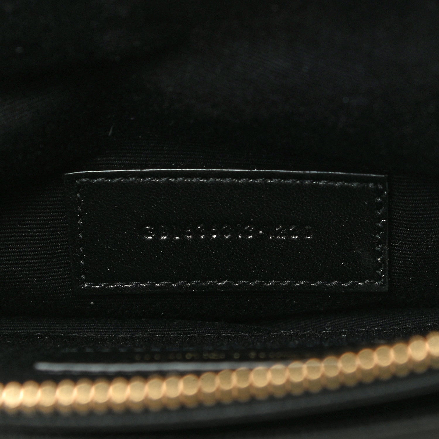 Saint Laurent Grain De Poudre Chevron Monogram Large Bill Pouch Black 7 of 10