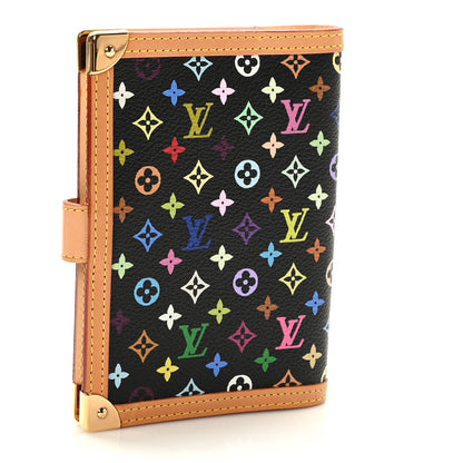 Louis Vuitton Monogram Multicolor Agenda PM Black 3 of 6