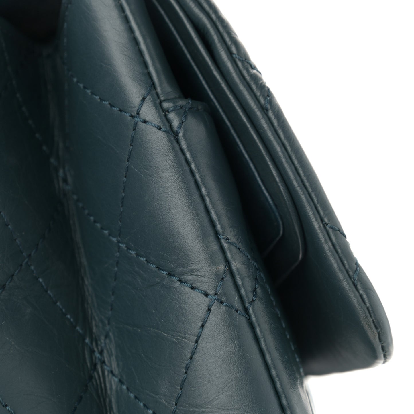 Aged Calfskin Quilted 2.55 Reissue 227 Green
