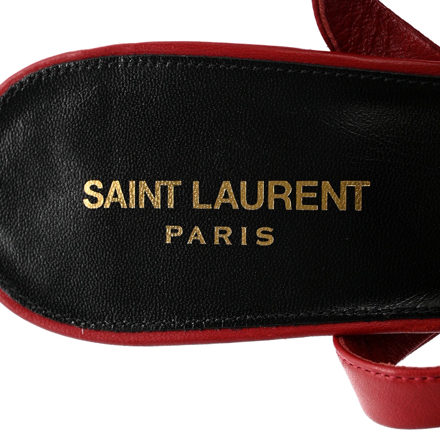 Saint Laurent Nappa Heart Paige 85 Platform Sandals 41 Rouge Eros 6 of 9