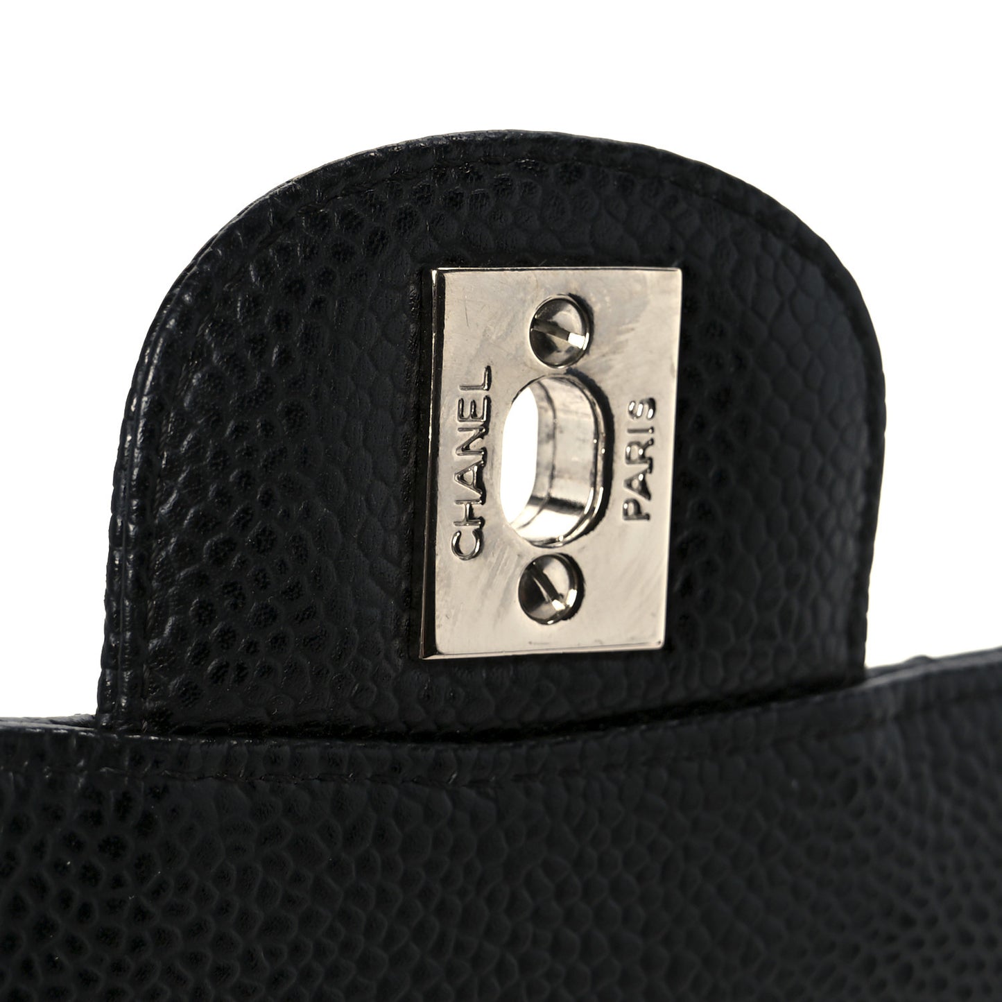 Caviar Quilted Mini Square Flap Black