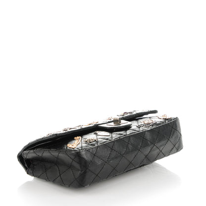 Chanel Aged Calfskin Lucky Charms 2.55 Reissue 225 Flap Black 4 of 7