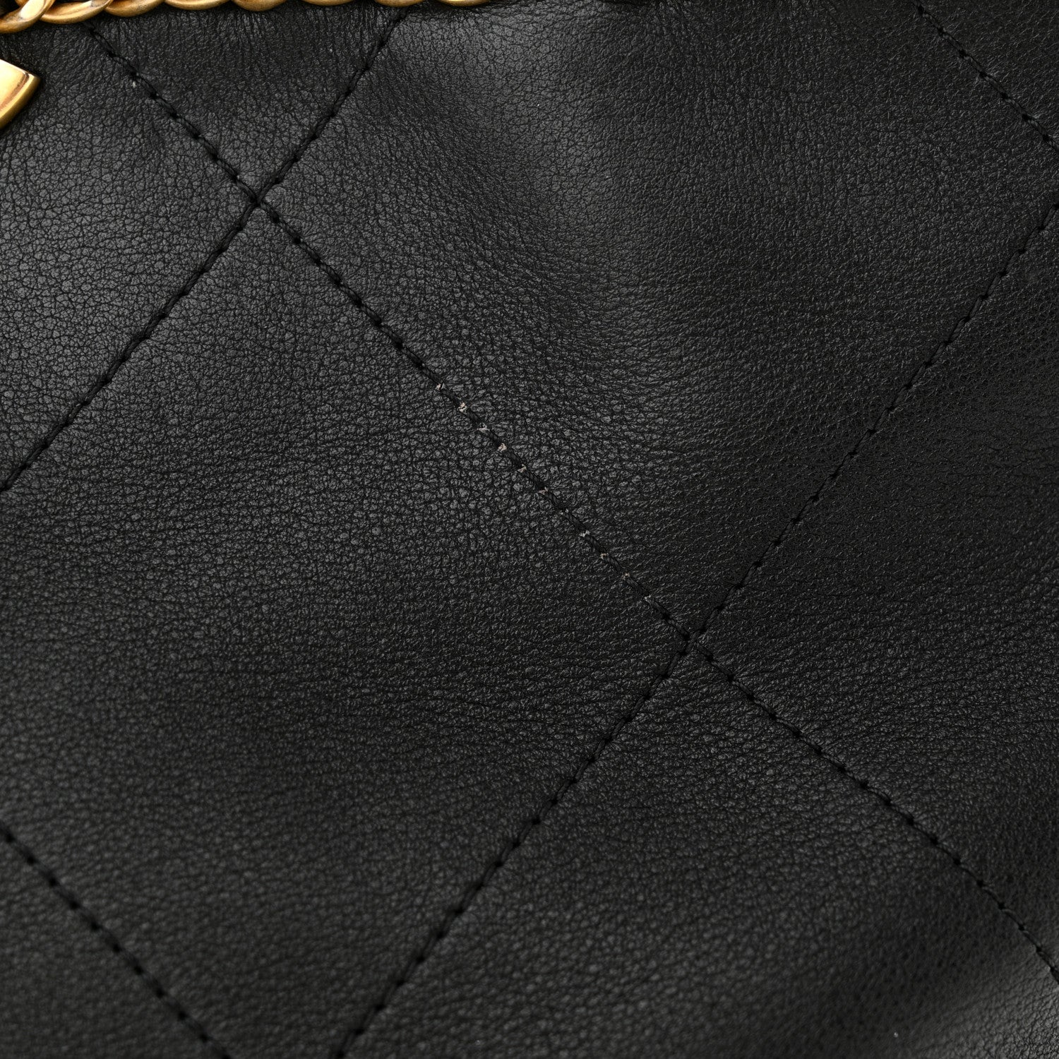 Chanel Calfskin Stitched Small Shopping Tote Black 13 of 14