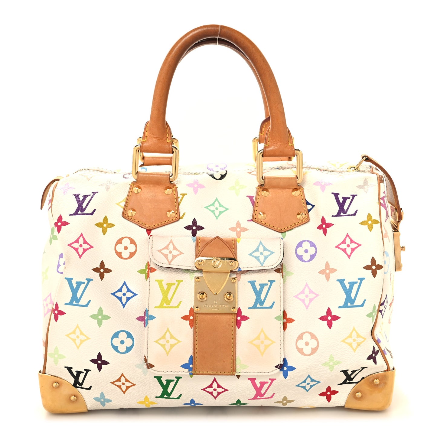 Monogram Multicolor Speedy 30 White