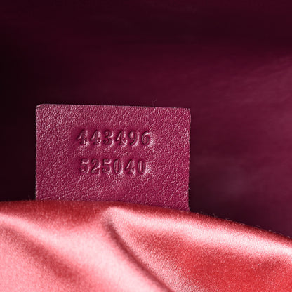 Gucci Velvet Matelasse Medium GG Marmont Shoulder Bag Fuchsia Violet Cyclamen 7 of 13