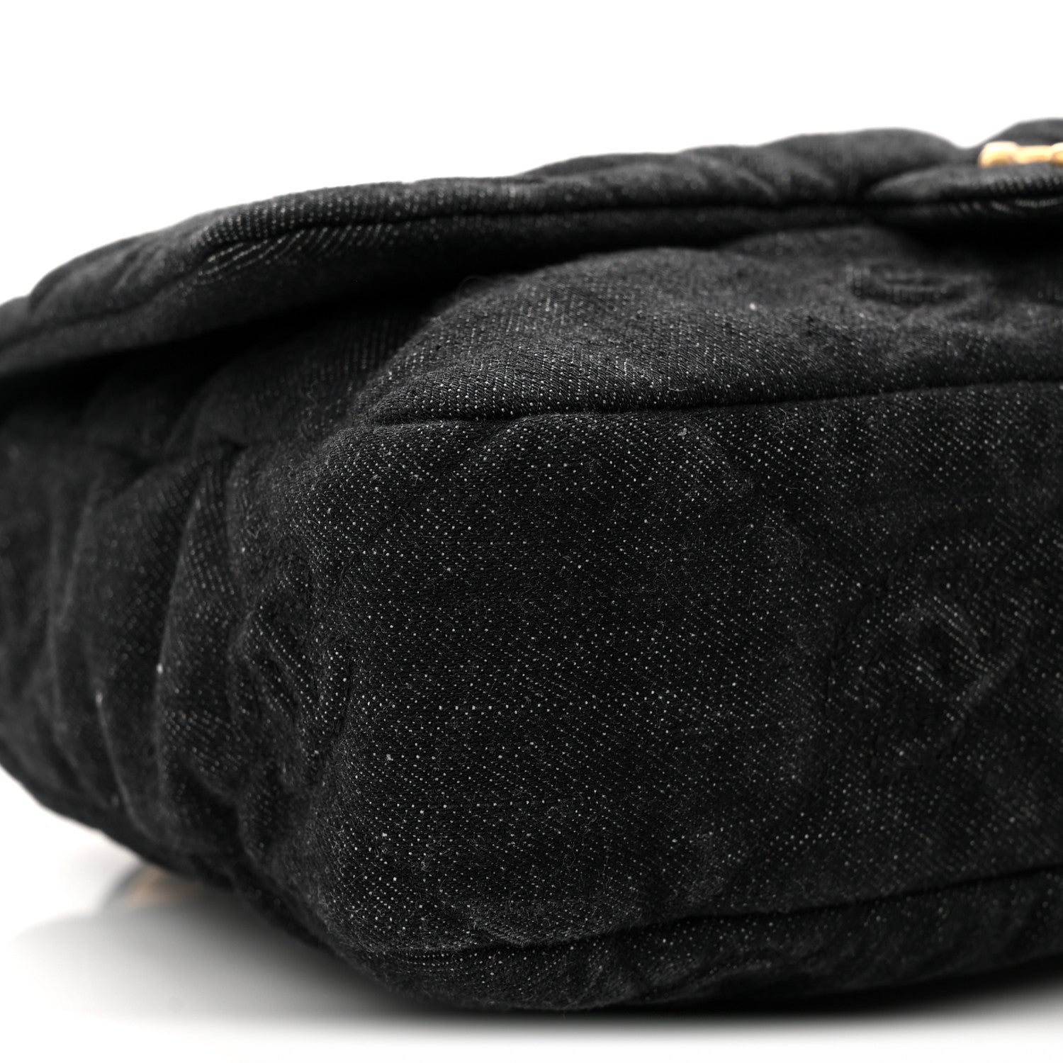 Chanel Denim Quilted Medium Funky Town Flap Black 9 of 10