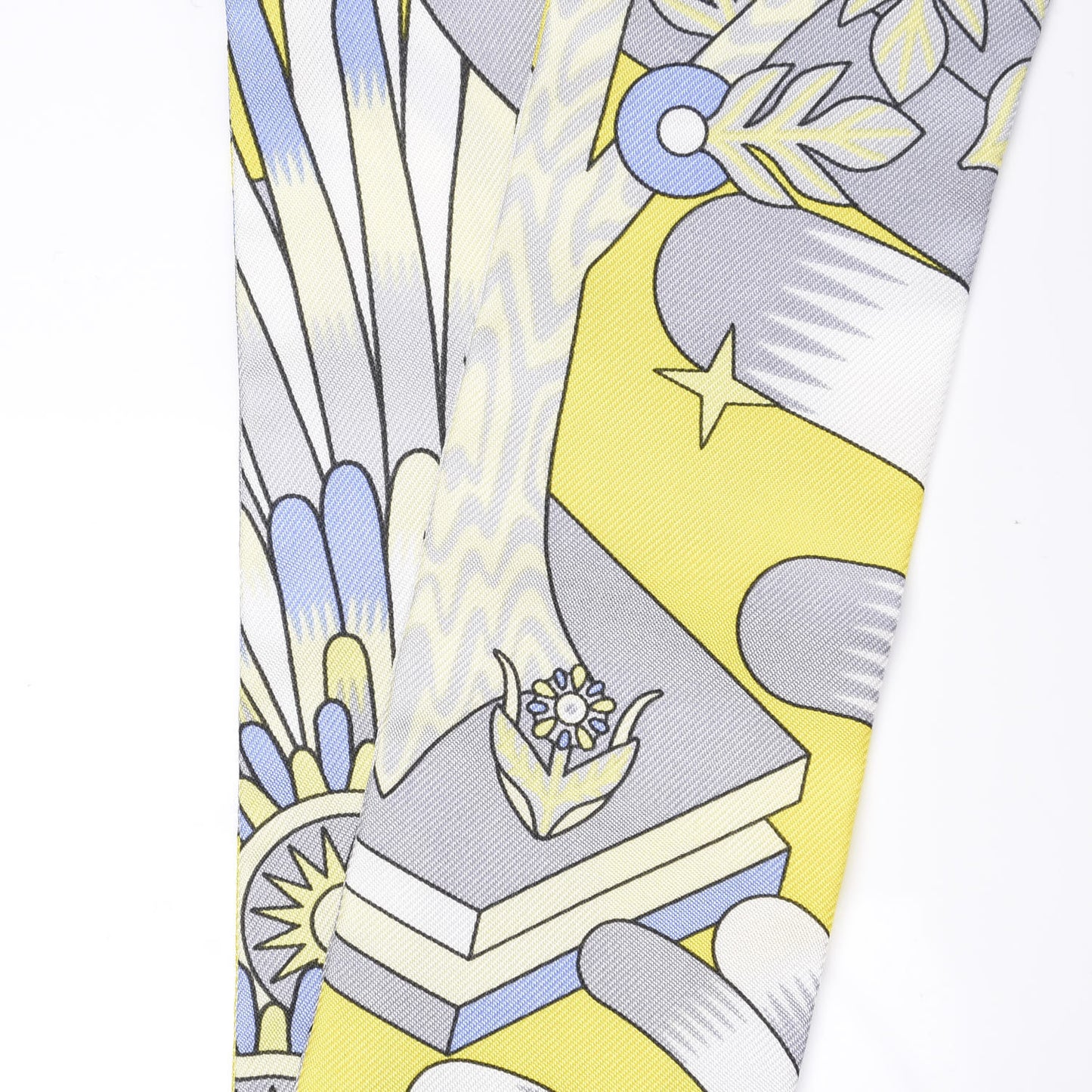 Silk La Source de Pegase Twilly Jaune Vif Gris Perle