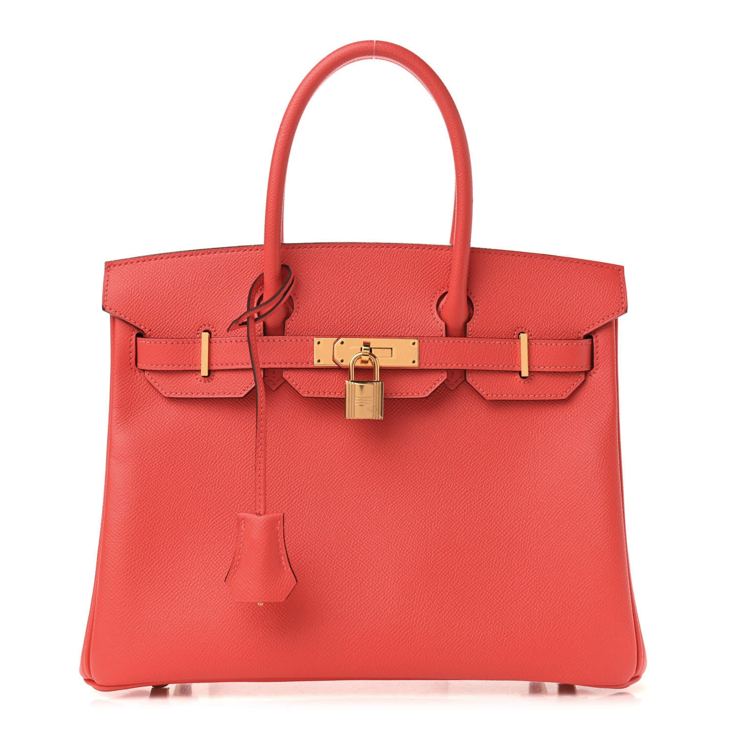 Hermes Epsom Horseshoe Birkin 30 Rose Jaipur Bleu Electrique 1 of 10