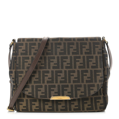 Fendi Zucca Vitello Artic Messenger Bag Tobacco Castagna 1 of 15