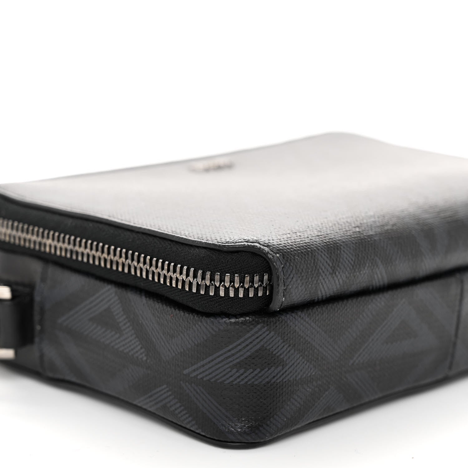 Christian Dior Coated Canvas CD Diamond Messenger Pouch Black 8 of 11