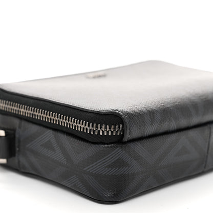 Christian Dior Coated Canvas CD Diamond Messenger Pouch Black 8 of 11