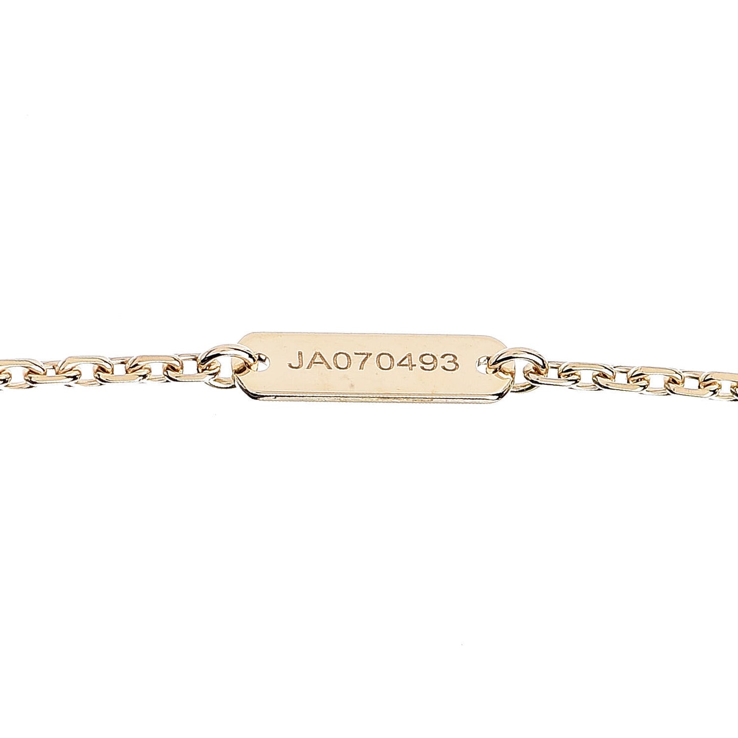 18K Yellow Gold Diamond Vintage Alhambra Pendant Necklace