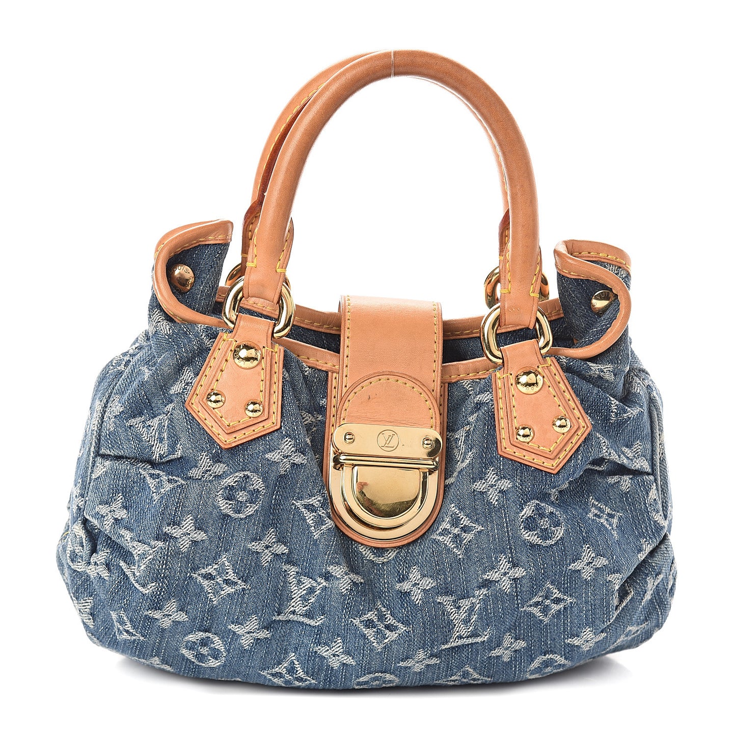 Monogram Denim Pleaty Blue