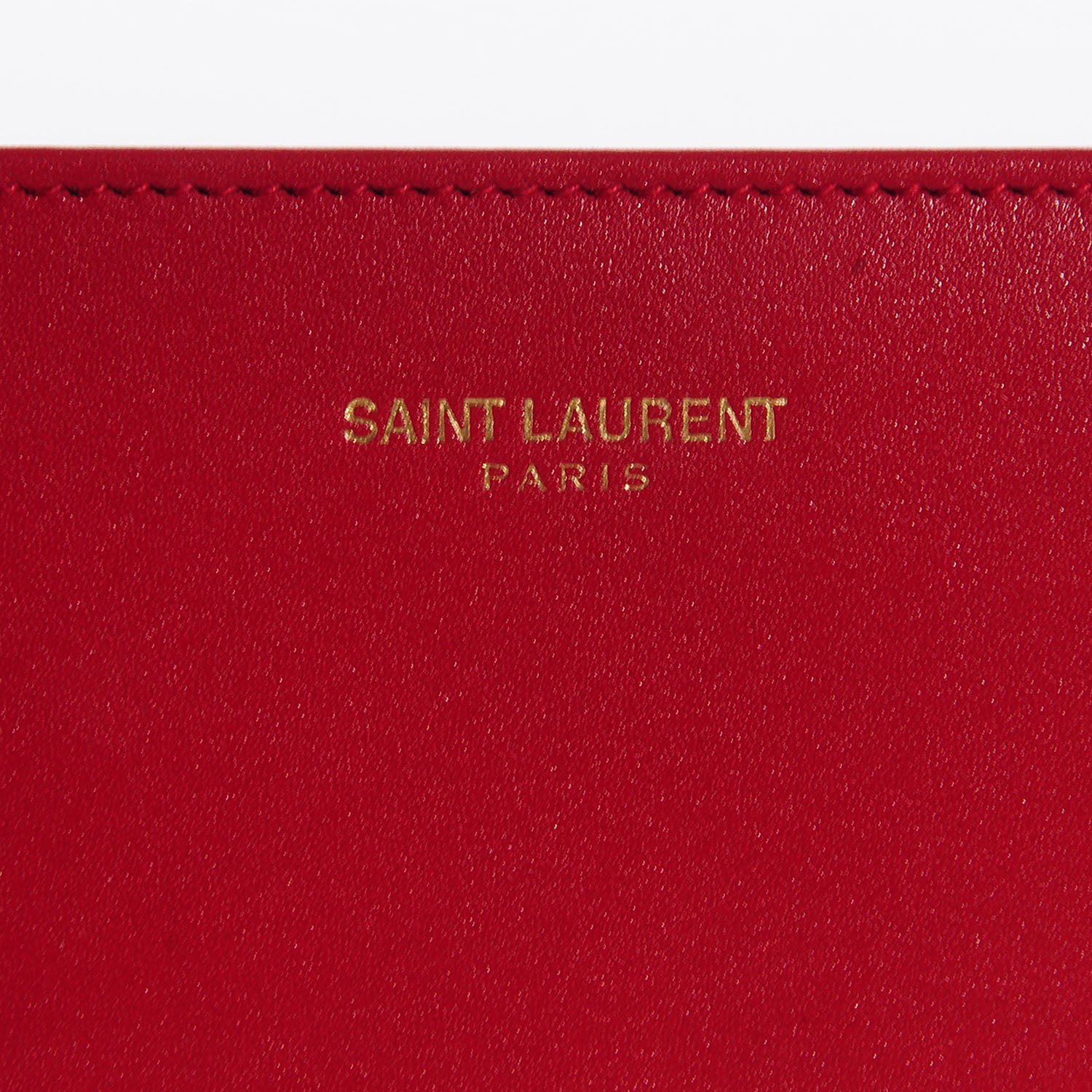 Saint Laurent Calfskin Zip Continental Wallet Rouge Orient 8 of 10