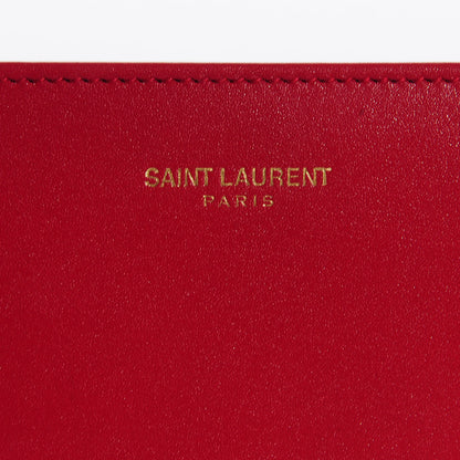 Saint Laurent Calfskin Zip Continental Wallet Rouge Orient 8 of 10