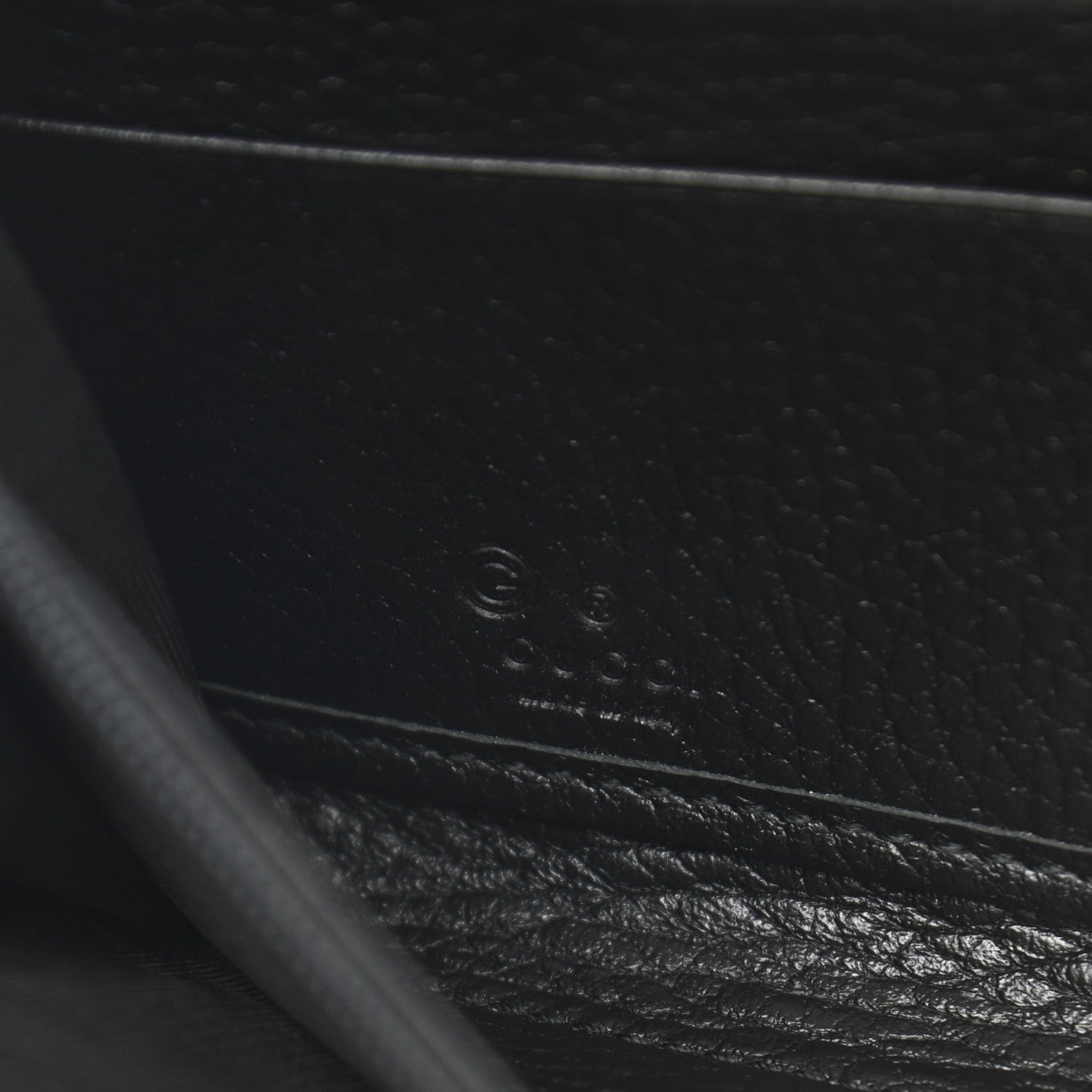 Gucci Dollar Calfskin GG Zip Around Wallet Black 6 of 8