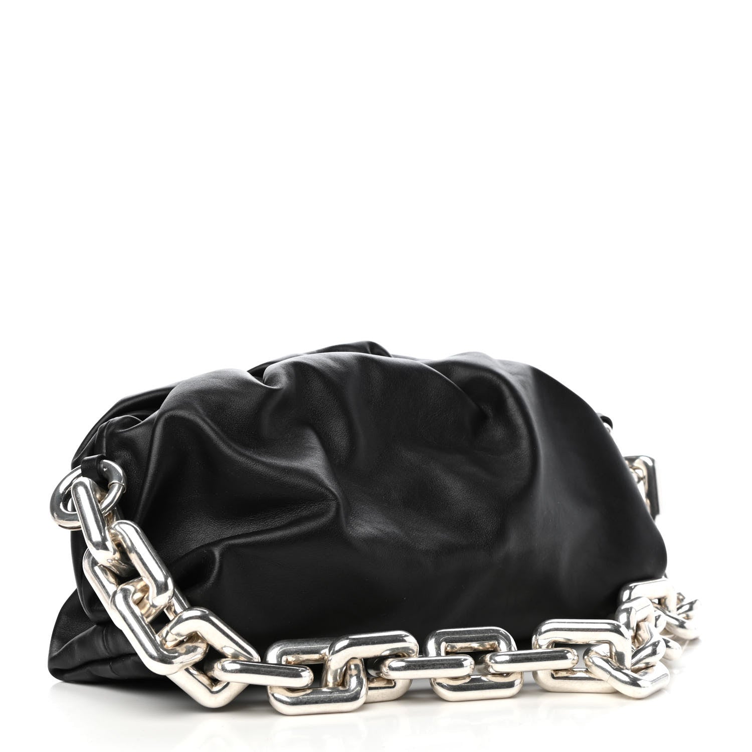 Bottega Veneta Calfskin The Pouch Chain Black 3 of 8