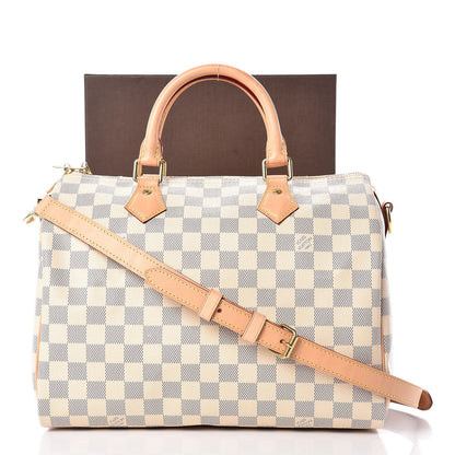 Louis Vuitton Damier Azur Speedy Bandouliere 30 9 of 9