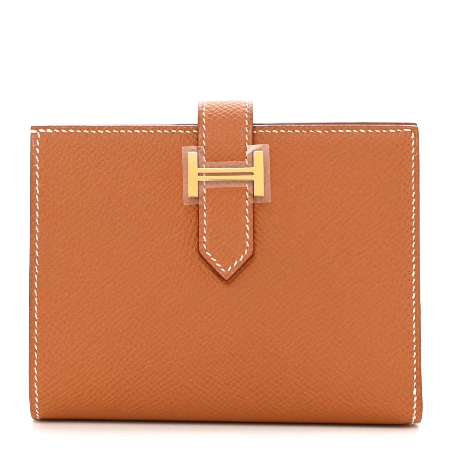 Hermes Epsom Bearn Compact Wallet Gold 1 of 8