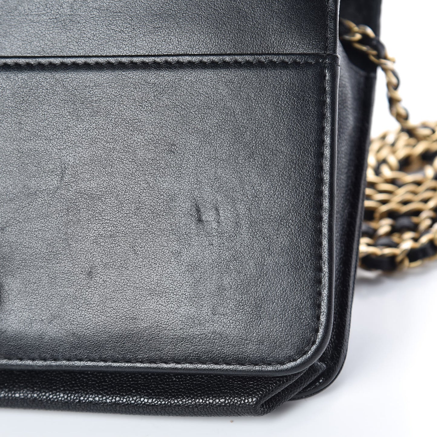 Caviar Quilted Boy Wallet On Chain WOC Black