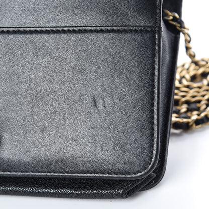 Chanel Caviar Quilted Boy Wallet On Chain WOC Black 15 of 21