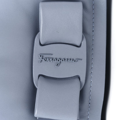 Salvatore Ferragamo Calfskin Small Viva Bow Shoulder Bag Blue 8 of 12