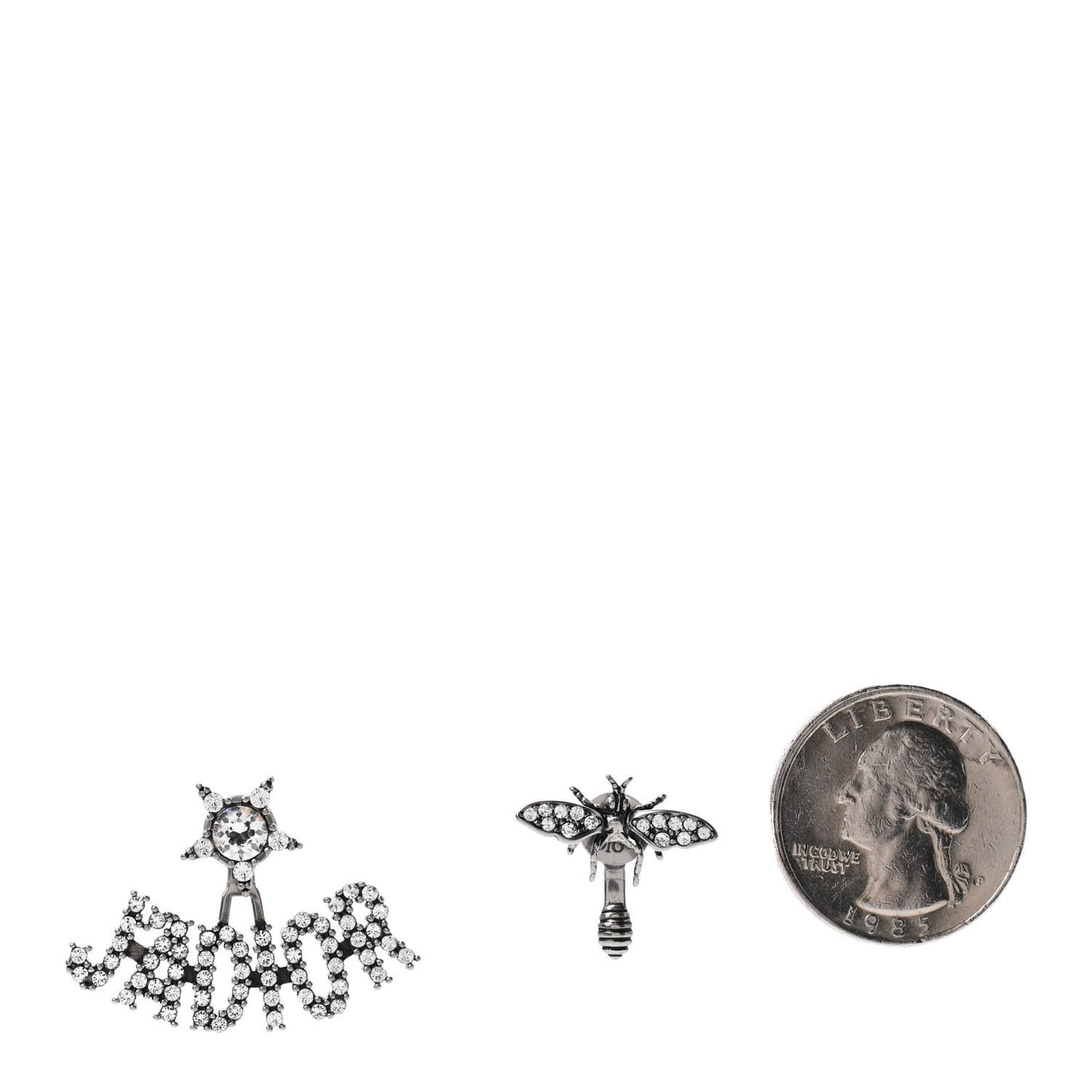 Palladium Crystal J'adior Earrings