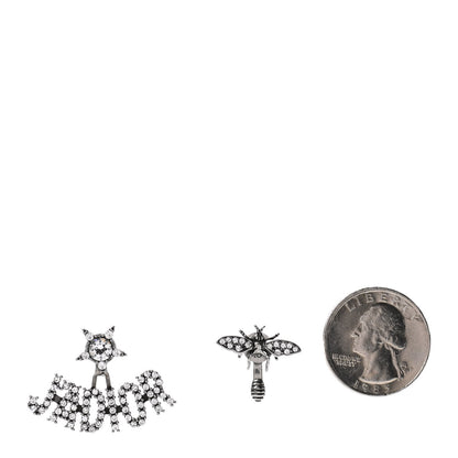 Christian Dior Palladium Crystal J'adior Earrings 2 of 4