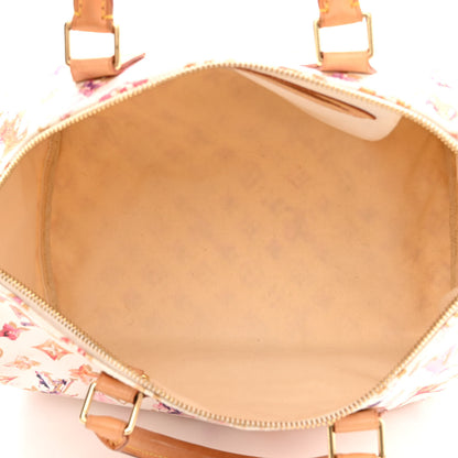 Louis Vuitton Watercolor Aquarelle Speedy 35 White 5 of 13