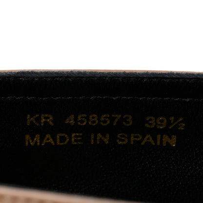 Saint Laurent Lambskin Monogram Espadrilles 39.5 Nude 7 of 9
