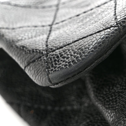 Chanel Caviar Quilted Medium Elastic Flap Black 12 of 16