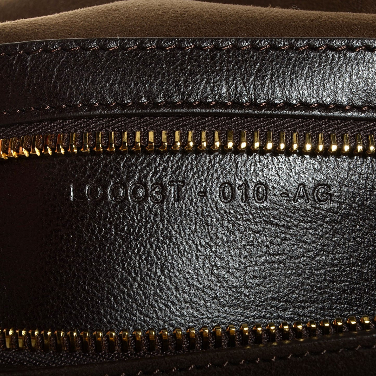 Suede Large Jennifer Bag Dark Brown