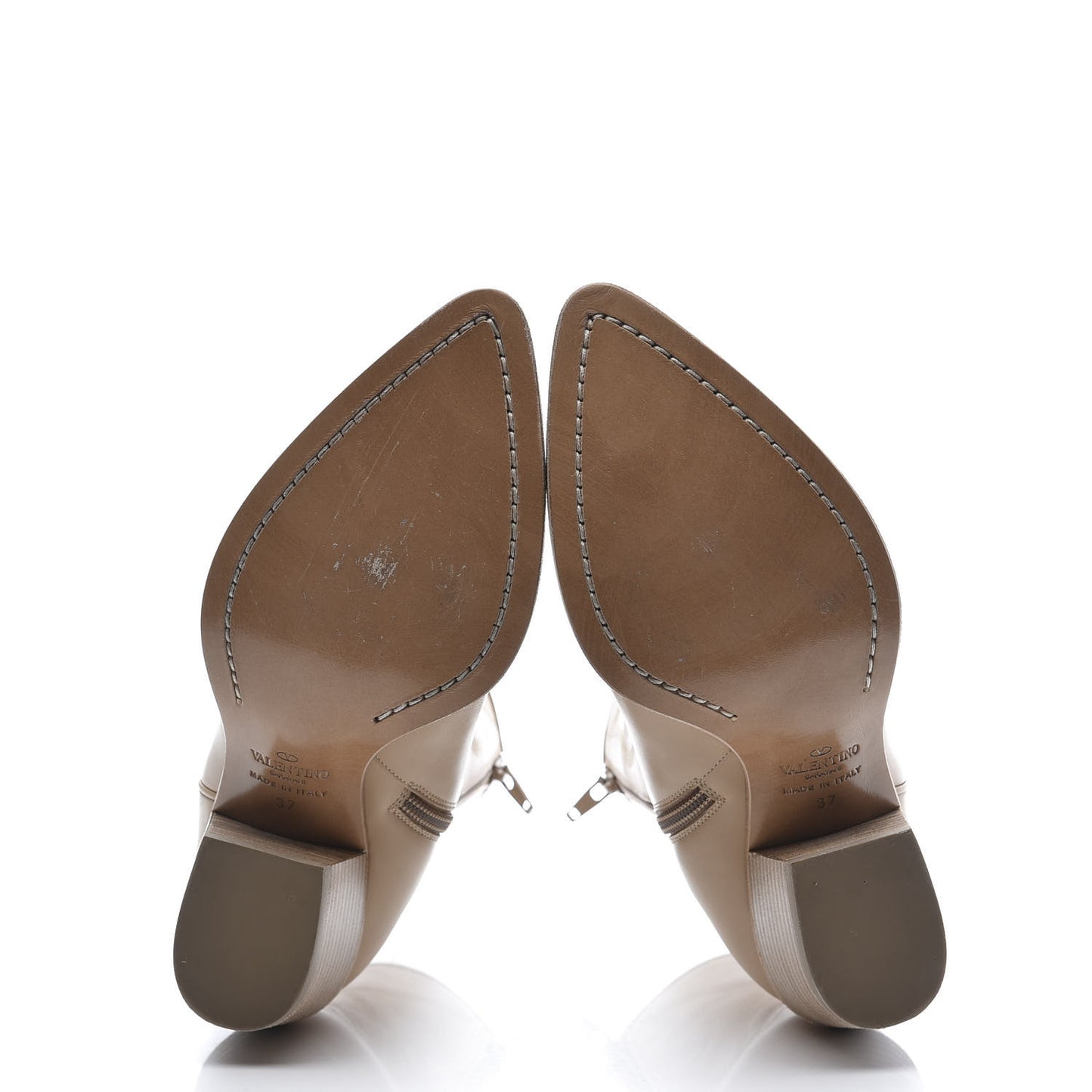 Calfskin Embroidered Texan 50mm Cowboy Ankle Boots 37 Naturale