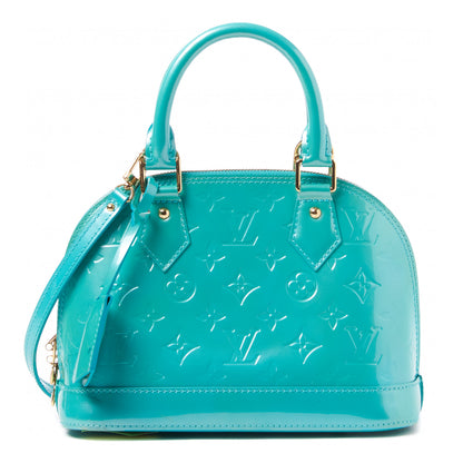 Louis Vuitton Vernis Alma BB Blue Lagon 1 of 9