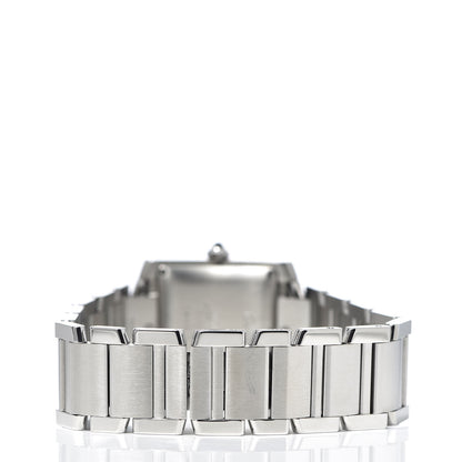 Cartier Stainless Steel 28mm Tank Francaise Automatic Watch 4 of 9