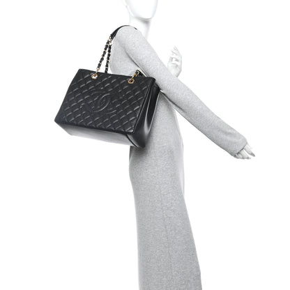 Chanel Caviar Quilted Grand Shopping Tote GST Black 2 of 12
