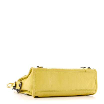 Balenciaga Agneau Classic Silver Hardware Mini City Jaune Poussin 5 of 11