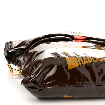 Louis Vuitton Patent Lambskin Raindrop Besace Moka 8 of 9