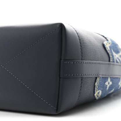 Louis Vuitton X NIGO Taurillon Monogram Denim Japanese Cruiser Blue 9 of 10