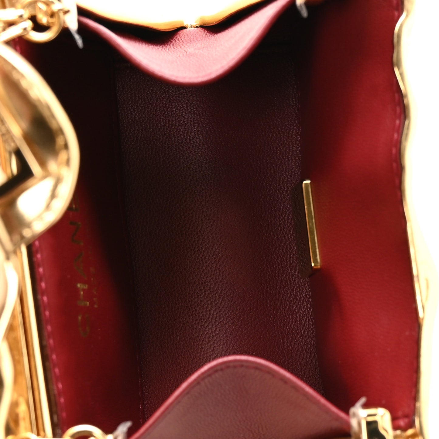 Metal 2.55 Small Minaudiere Crossbody Gold