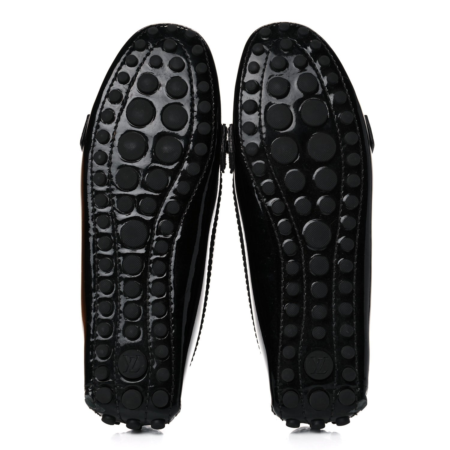 Louis Vuitton Patent Calfskin Oxford Loafers 38 Black 5 of 15
