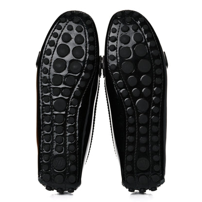 Louis Vuitton Patent Calfskin Oxford Loafers 38 Black 5 of 15