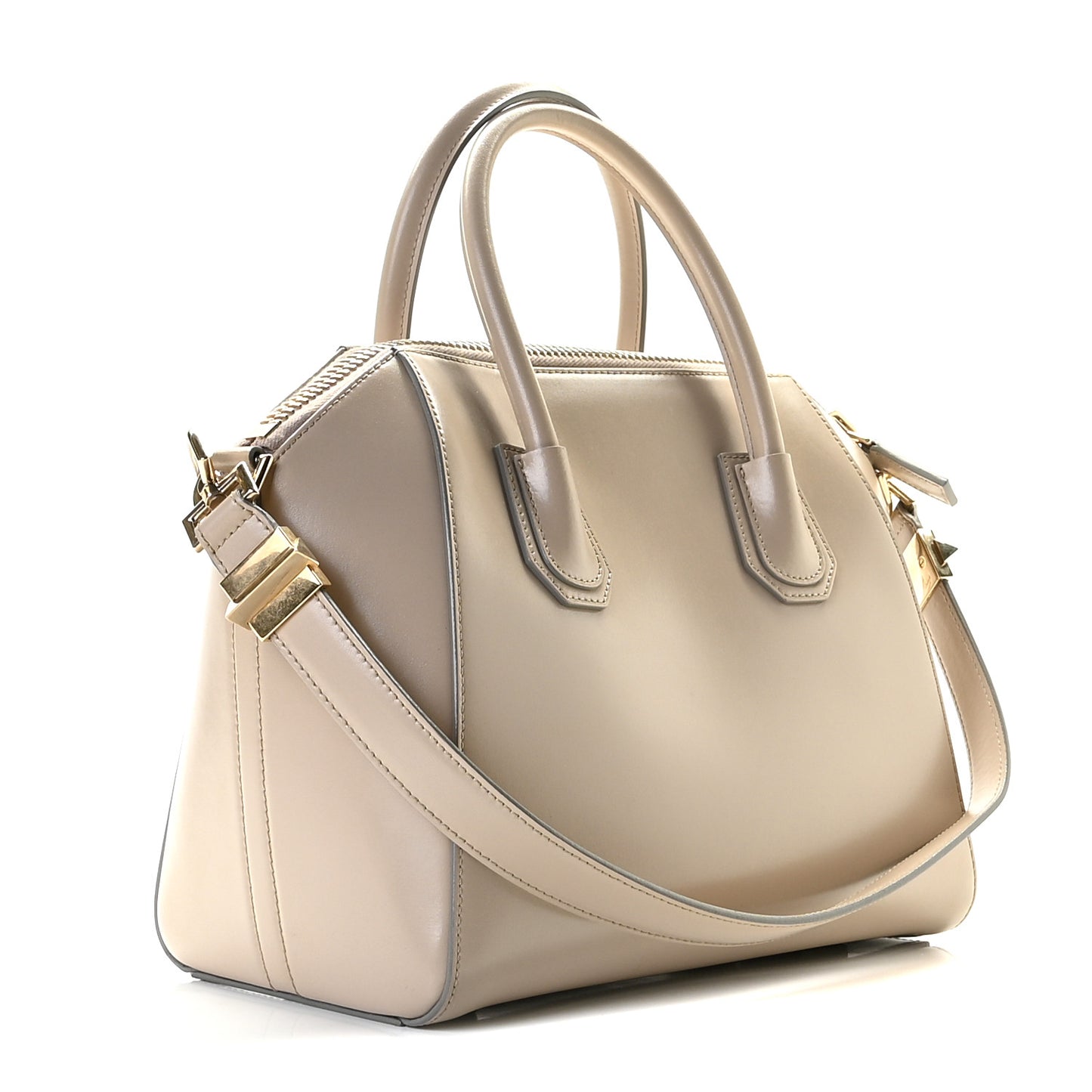 Shiny Lord Calfskin Small Antigona Sand