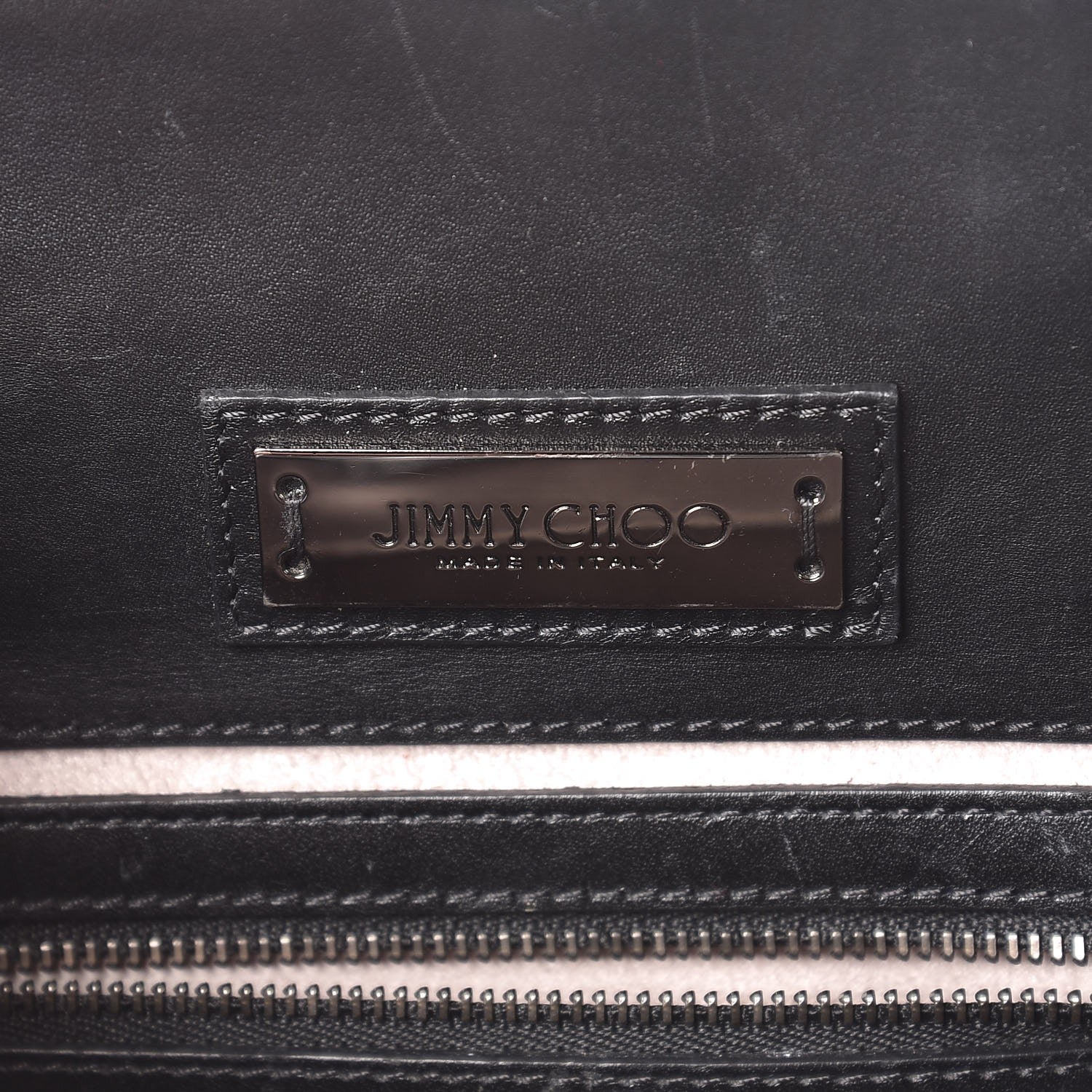 Jimmy Choo Calfskin Suede Small Riley Tote Black 6 of 16
