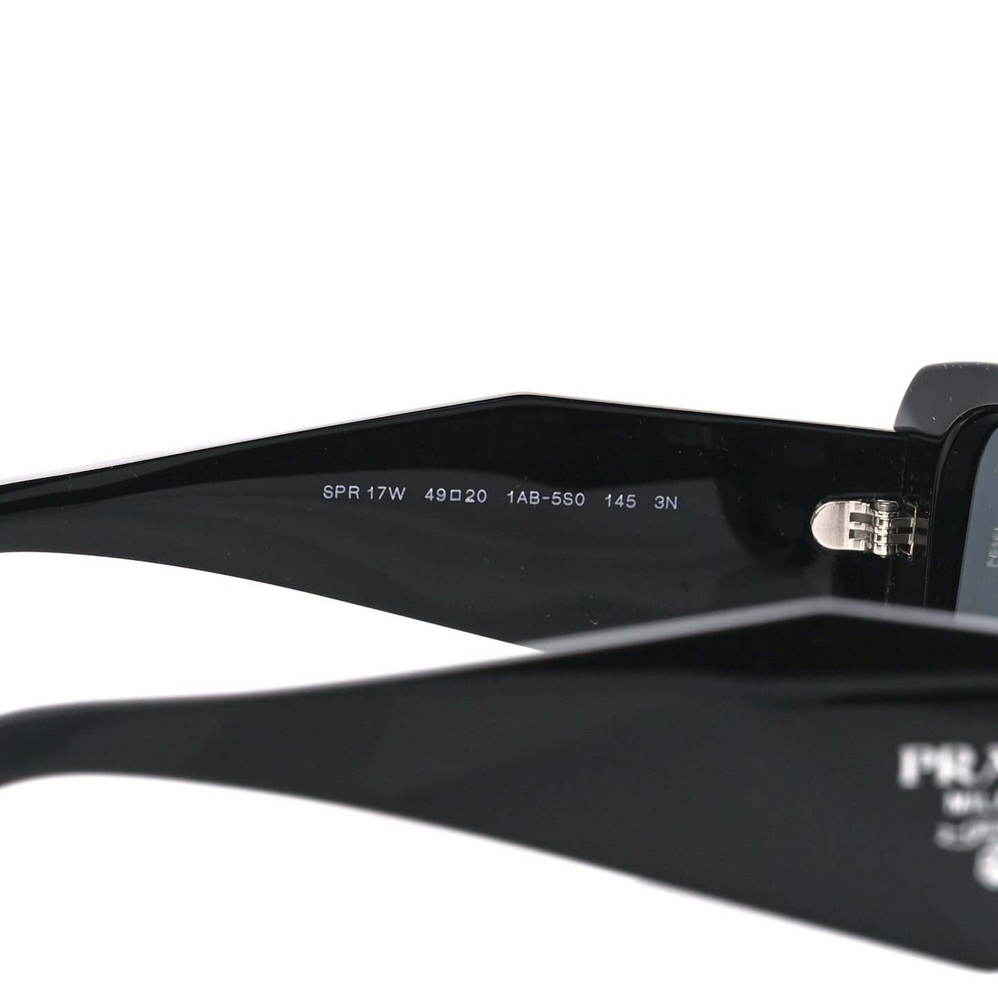 Acetate Symbole Sunglasses SPR 17W Black